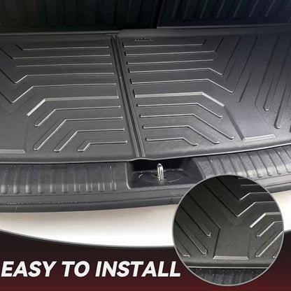 YITAMOTOR Floor Mats for Kia Telluride 2025-2020 7&8 Seats, All Weather Custom Fit TPE Rubber Mat, Kia Telluride Accessories Floor Liners Full Set, 1st & 2nd & 3rd Row & Backrest Mats & Cargo Liner - style: 2020-2025 Kia Telluride Floor Mats+Cargo Mat wit