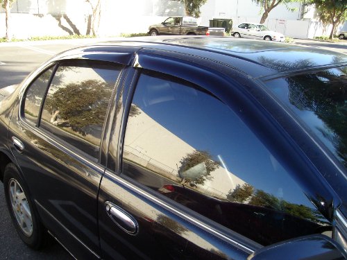 Car Rain Guard & Sunroof | Outside Mount Window Visor Side Deflectors | Waterproof Sunroof Cover Rain Shields Compatible with 2004-2008 Acura TSX | 5 Pcs Set, WSV-556, Dark Smoke - size: Compatible with Acura TSX 2003-2007