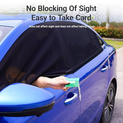 Car Window Sun Shade Cover, 4 PCS Breathable Mesh Car All Side Window Sunshade, Mosquito Net Curtain, Reduce Sun Rays, Sun Glare, Privacy Protection, Cover Full Window Suitable for Most SUV - size: 4 Pcs #Suv Style