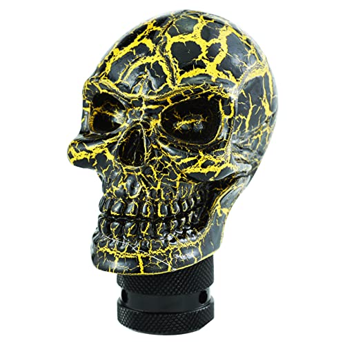Skull Gear Speed Shift Stick Head Fit Most Cars - color: Black Pattern