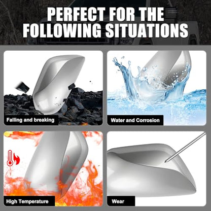 Left Driver Side Car Mirror Cap Cover Compatible with Toyota Prius 2016 2017 2018 2019 2020 2021, Direct Replacement, 87945-47060, Gray - color: gray, size: Left