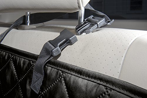 Furhaven Universal Water-Resistant Quilted Single Car Seat Protector - Black, One Size