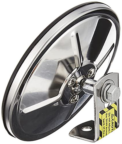 GG Grand General 33271 Stainless Steel 5” Convex Blind Spot Mirror with Center Mount for Trucks, Buses, Utility Vehicles and More - size: 5", style: Center-Stainless Steel