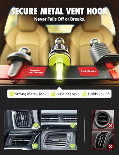 Bracketron MagAlign Extend 15W Magsafe Car Mount Charger, Magnetic Car Phone Holder Charger Wireless Car Charger for iPhone 17 Pro Max 16 15 14 13,Vent/Windshield/Dash Phone Mount Holder Fast Charger