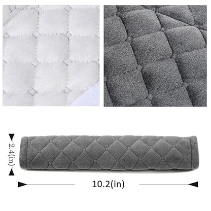 Amooca Soft Automotive Seat Belt Cover Seatbelt Shoulder Pad Neck Protector Cushions Universal Fit SUV Trucks Backpack 2 PCS Dark Grey 10.2in - color: Dark Grey, size: 10.2in-2pc