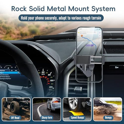 Kaishengyuan Metal Vent Phone Mount Compatible with 2015-2020 Ford F-150, 2017-2021 Super Duty & 2018-2021 Expedition, Car Solid Phone Holder Cellphone Cradles Bracket Stand for All Smartphone - style: Universal Holder