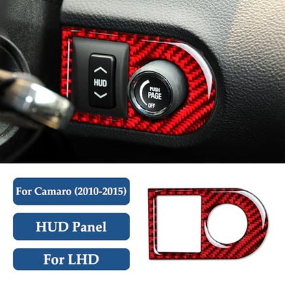 Car Sticker Carbon Fiber Interior Trim Decal for Chevrolet Camaro 2010 2011 2012 2013 2014 2015 Accessories (HUD Panel) - color: Hud Panel