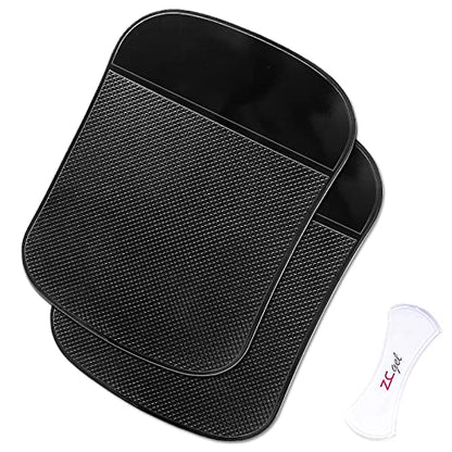 Car Dashboard Sticky Pad (2 Pack), Larger Size Reusable and Washable Anti-Slip Cell Pads with Strong Adhesive, Can Hold Cell Phones, Sunglasses, Coins ect. (7.5" x 5.5")