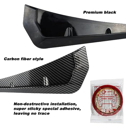 Carbon Fiber Style Car Fender Side Vents Decoration Sticker Trim ABS Material Spoiler Fender Decorative Stickers Air Flow Intake Hole Grille Auto Exterior Universal Accessories (Carbon Fiber) - size: Carbon Fiber