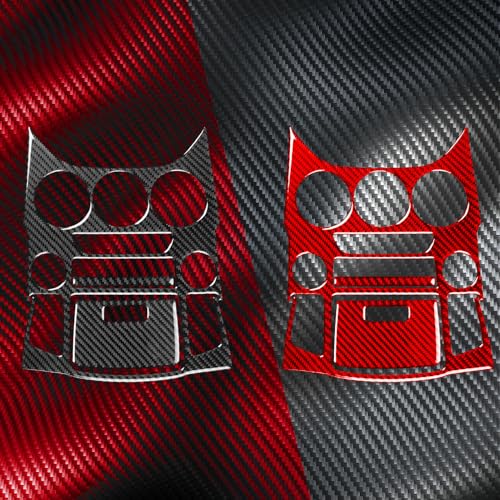 Real Carbon Fiber Trim Stickers Center Console Cover Decals Compatible with Hyundai Genesis Coupe 2013 2014 2015 2016 Car Interior Accessories - color: Center Console Set