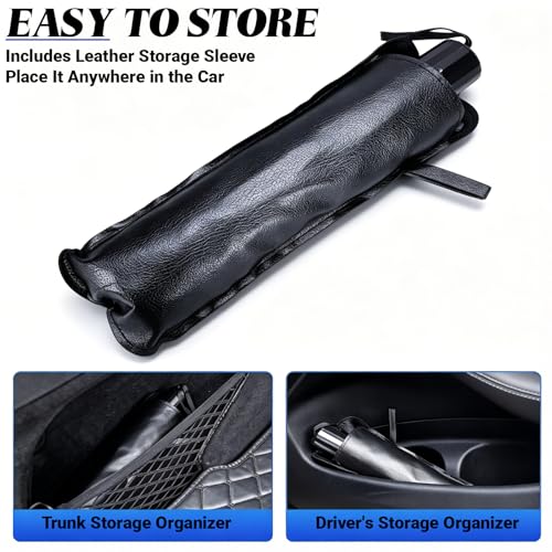Windshield Sun Shade Umbrella, Foldable Car Sunshade, Ice Crystal Cooling Coating Car Sunshade & Heat Shield, UPF 50+ UV Protection, Spring-Enhanced Frame for Most Sedans SUVs (55"x31")