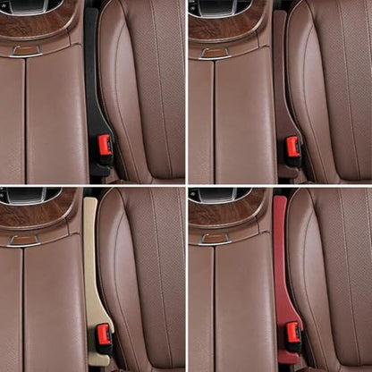Car Seat Gap Filler Set of 2, Premium Interior Car Accessories, Multifunctional Car Storage Solution with Non-Slip Design, Fits Most Vehicles (Blacker) - color: Blacker