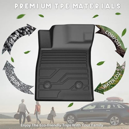 KARPAL Floor Mats for 2024-2026 Chevy Trax & Buick Envista, All-Weather TPE Custom Fit Floor Liners Car Accessories - style: 2024-2026 | For Chevy Trax | 1st & 2nd Row & Cargo