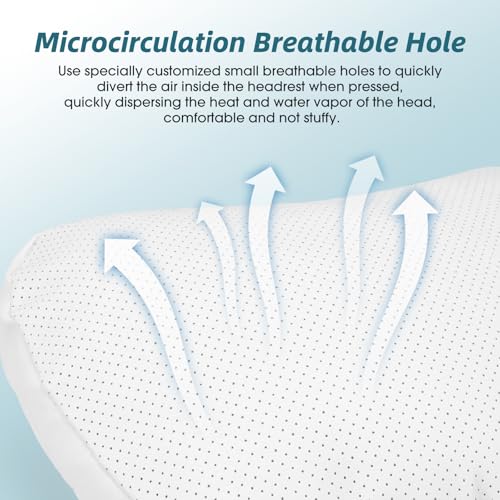 Upgraded Car Seat Neck Pillow - Adjustable Height Headrest Cushion - Fits Tesla Model 3/Y/S/X High Elastic Pearl Cotton Interior and Ventilated Nappa Leather - Neck Pain Relief (2 Pack White) - color: White