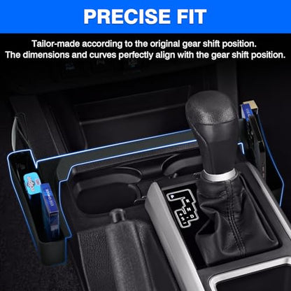 Autorder Gear Shift Organizer for 2016-2020 2021 2022 2023 Toyota Tacoma Accessories Center Console Organizer Gear Shift Organizer Insert Tray with Anti-Slip Mat - size: 2016-2023 Tacoma