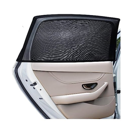 Kewucn 2 Pack Car Window Shades, Sun Rays Blocker & UV Protection for Baby Family Pet, Breathable Mesh Auto Window Covers, Elasticized Universal Window Screens for Most Cars (Car Back 20''×21.3'') - size: Medium Car Back Seat