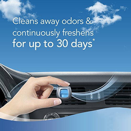 Febreze Air Freshener, Car Vent Clip Air Freshener, Heavy Duty Air Freshener, Crisp Clean Air Freshener - size: 1 count (Pack of 1)