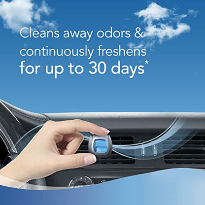 Febreze Air Freshener, Car Vent Clip Air Freshener, Heavy Duty Air Freshener, Crisp Clean Air Freshener - size: 1 count (Pack of 1)