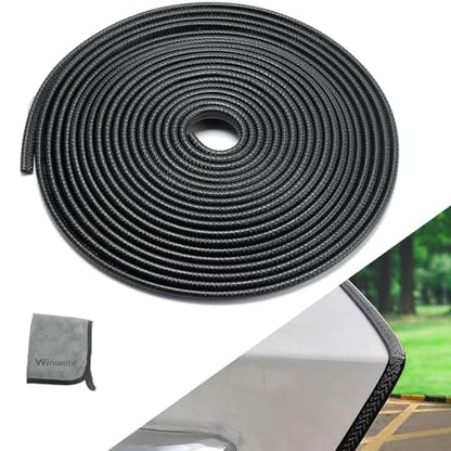 Winunite 98.4ft (30m) Car Door Edge Guards Black, No Glue U-Shaped Rubber, Built-in Metal Clips, Fits Most Cars, Fade-Resistant, Protect Against Paint Chips & Scratches, Reduces Dings in Parking Lots - color: black, size: 98.4ft
