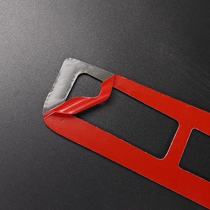 NVCNX Carbon Fiber Compatible with Cadillac XT6 2020-2025 / XT5 2017-2025 2018 2019 2020 2021 2022 2023 2024 Accessories Car Electronic Handbrake Button Panel Cover Interior Trim Black -A - color: Electronic Handbrake Button Panel - a