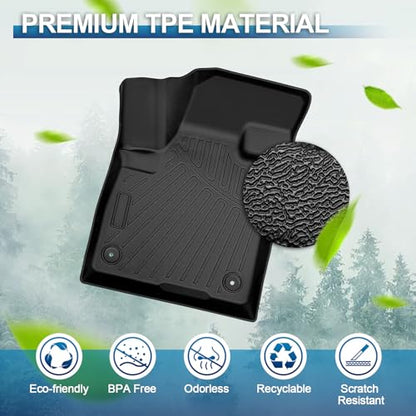 Peleus Floor Mats & Trunk Mat for 2024 2025 2026 Lincoln Nautilus All Weather TPE Protection Floor Liners Full Set with Cargo Liner for Lincoln Nautilus Accessories - style: for 2024 2025 Lincoln Nautilus