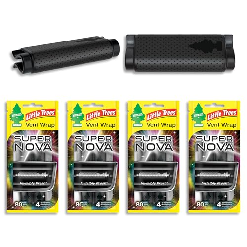 LITTLE TREES Car Air Freshener | Vent Wrap Provides Long Lasting Scent, Invisibly Fresh | 16 Air Fresheners | Supernova - color: Supernova