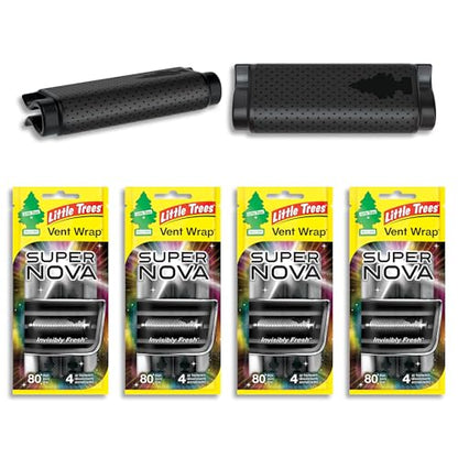 LITTLE TREES Car Air Freshener | Vent Wrap Provides Long Lasting Scent, Invisibly Fresh | 16 Air Fresheners | Supernova - color: Supernova