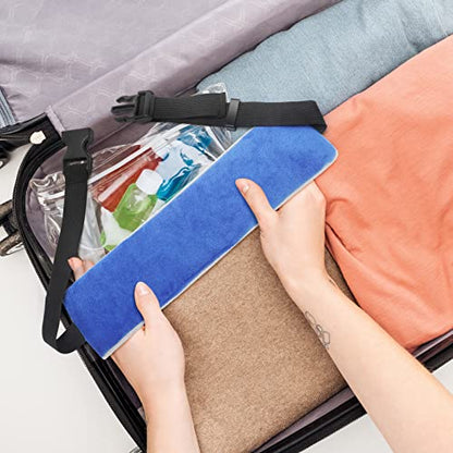 JenPen 2 Sets Headrest Travel Pillow Neck Pillow for Airplane Travel Functional Head Straps Neck Brace for Sleeping on Airplane Car(Blue) - color: Blue