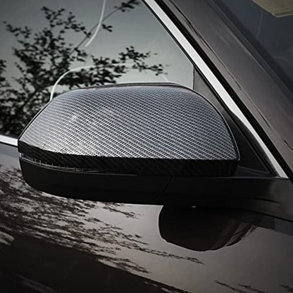 for Volkswagen Atlas 2018 2019 2020 2021 2022 2023 Atlas Cross Sport Side Rearview Mirror Cover, Carbon Fiber Pattern Auto Exterior Atlas Accessories - size: SIDE MIRROR COVER-2PCS