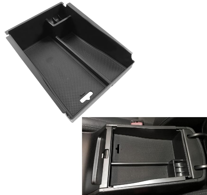 Center Console Armrest Storage Box Compatible with Hyundai Tucson 2016-2021 ABS Tray Insert Organizer Glove Pallet Phone Holder - size: for Tucson | 2016-2021
