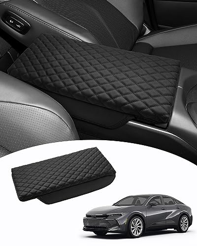 Shademax Toyota Crown Center Console Cover, Armrest Cover Cushion Pad for Toyota Crown Signia 2023 2024 2025 2026 Accessories PU Leather Middle Consle Lid Armrest Seat Box Cover Protector Anti-Scratch - size: For 2023-2026 Toyota Crown
