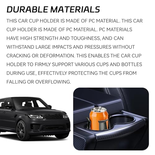 Car Cup Holder Expander, Adjustable Vehicle Energy Drink Holder Insert with Adaptive Clamping Arm Automotive Cups Holders Adapter for Car Slim Cans, Bottle Water Cups, Adhesive Drink Storage Rack