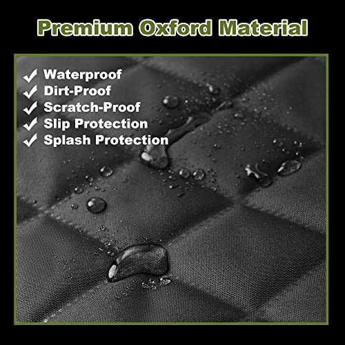 Femuar 2 Packs Car Front Seat Cover for Dogs, Waterproof Pet Car Seat Protector, Nonslip Scratch-Proof Dog Seat Cover for Cars, Trucks & SUVs - color: 2 Pack-Black