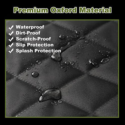 Femuar 2 Packs Car Front Seat Cover for Dogs, Waterproof Pet Car Seat Protector, Nonslip Scratch-Proof Dog Seat Cover for Cars, Trucks & SUVs - color: 2 Pack-Black