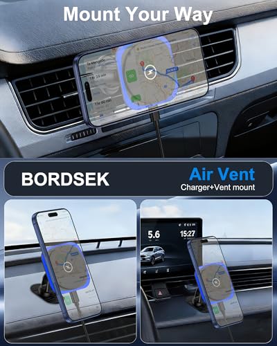 15W MagSafe Car Mount Charger,Magnetic Wireless Car Charger,Air Vent Dashboard Phone Holder Mount for iPhone 17e 16 15 14 13 12 Pro/Pro Max/17 Air,Samsung S26/S25 Ultra,Fast Charging,Car Accessories - color: Wireless Car Charger