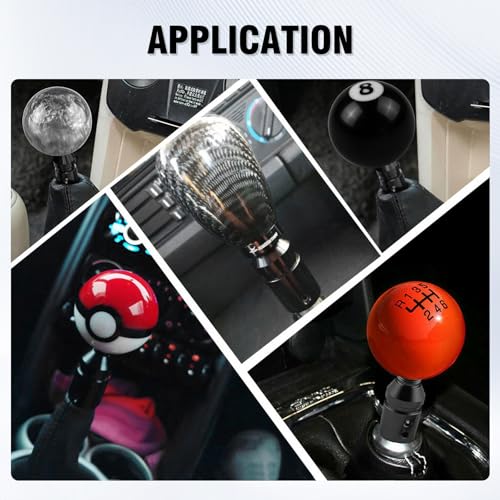 Universal Gear Shift Knob Adapter 12x1.25,Aluminum Alloy Shifter Knob Adapter,Gear Shift Adapter for Non-Threaded Manual Shifters M12x1.25(Black) - color: M12x1.25(Black)