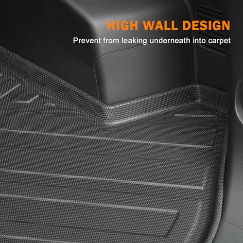 KUST Trunk Cargo Mat for Chevy Equinox/GMC Terrain 2025-2026 (Gasoline), Rear Cargo Liner for Equinox Accessories All Weather Protection TPE Rubber Raised Edge - style: Equinox 2025-2026 │ Trunk Mat