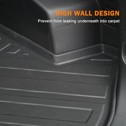 KUST Trunk Cargo Mat for Chevy Equinox/GMC Terrain 2025-2026 (Gasoline), Rear Cargo Liner for Equinox Accessories All Weather Protection TPE Rubber Raised Edge - style: Equinox 2025-2026 │ Trunk Mat