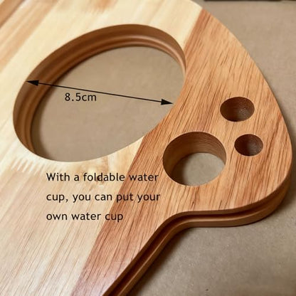 Car Cup Holder Tray for USPS/LLV Mail Carriers, Wooden Organizer with Scanner Slot, Pen Holder, Drink Holder, Postal Vehicle Accessory