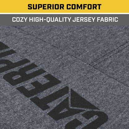 CAT CozyBlend Car Seat Covers, Blue Heather - Premium Jersey Fabric Seat Covers for Cars Trucks SUV, Breathable Cotton Car Seat Covers Front Seats Only, Universal Fit Automotive Interior Covers - color: Blue