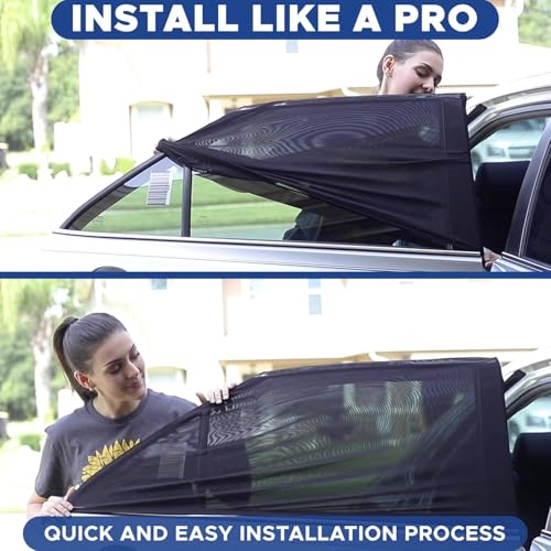 EcoNour Custom Fit Car Window Screens for Hyundai Tucson 2022–2026 | Rear Side Mesh Sun Shade Cover for Baby Privacy & Blackout Camping Protection | Breathable Car Window Accessories - size: Fit for Hyundai Tucson 2022–2026