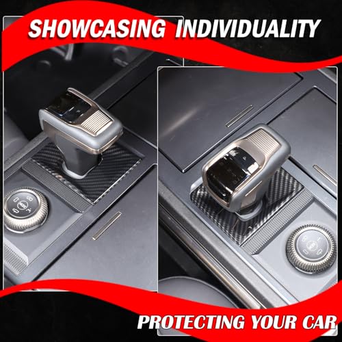 for Hummer EV 1 Drive Mode Gear Shift Knobs Cover and 1 Gear Shift Knob Panel Frame Trim Compatible with Hummer EV SUV Pickup 2022-2024 2025+