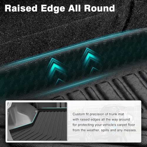 Mixsuper Custom Fit Cargo Liner for 2012-2017 Toyota Prius V, All Weather Rear Cargo Mat Trunk Liners Tray Black - size: Fit for Toyota Prius V 2012-2017