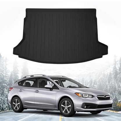 Premium Cargo Liner for Subaru Impreza Hatchback 2017-2023 - 100% Protection - Custom Fit Car Trunk Mat - All-Season Black Cargo Mat - 3D Shaped Laser Measured Trunk Liners for Subaru Crosstrek