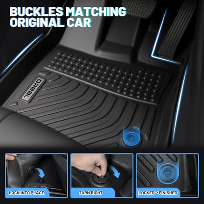 orealtrend Car Floor Mats Replacement for Volkswagen VW Jetta 2012-2018 Heavy Duty All Weather Guard Black Front Rear Liners Carpet Custom Fit- NOT for 2012-2014 Jetta Sportwagen