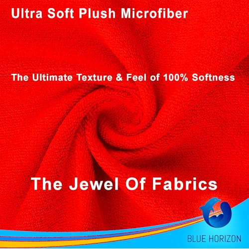 Red Microfiber Cleaning Towels, 3 Dozen Dual-Sided Cleaning Cloths Bulk Pack, Ultra Soft Plush Wash-Cloths, Micro-fiber Detailing Cleaning Cloths for Car, Household and Commercial (Red, 16" x 16") - color: Red, size: 16" x 16"