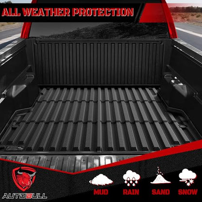 Truck Bed Mat Bed Liner Fit for Toyota Tacoma 2024-2026 (5FT,60.3") (Not Fit Drop-in Liners), Vehicle Truck Bed Liner Custom Fit All Weather Protection TPE Pickup Car Bed Mat - style: 15)2024-2026 |Toyota Tacoma Bed Mat (5FT)