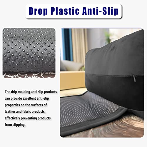 Headrest Pillow with Pearl Cotton Filling - Non-Slip Headrest Cushion for Recliners, Sofas and Loveseats (Black) - color: Black