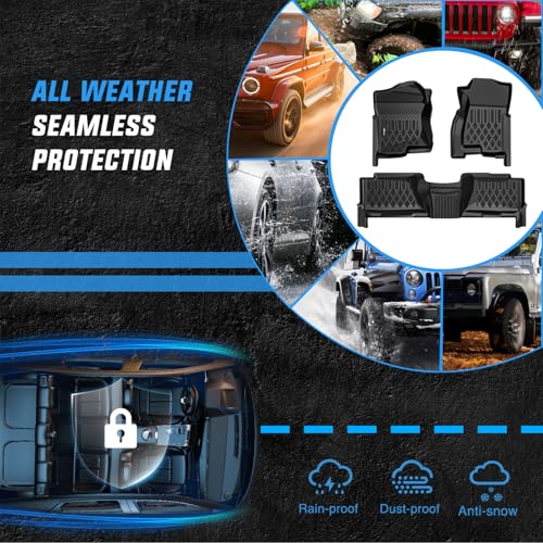 Nilight TPE Floor Mats for Chevy Silverado GMC Sierra Crew Cab 1500 2500 2500HD 3500HD 1999-2006, 2007 Silverado GMC Sierra Classic Body,2000-2006 Suburban Yukon XL Escalade ESV - color: 1999-2007 Silverado GMC Sierra|Crew Cab|BucketSeat