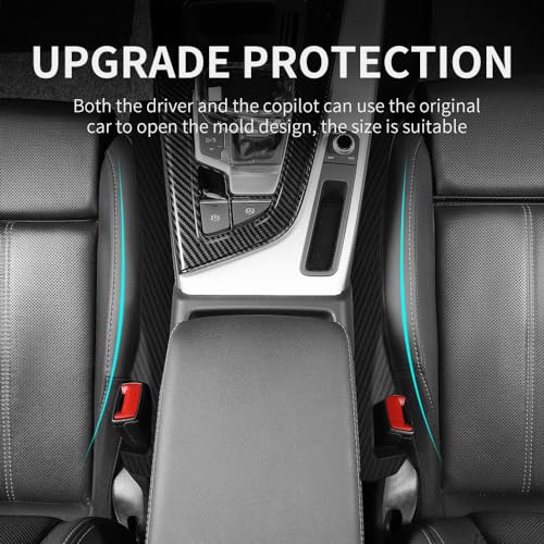 Junecarp 2PCS Car Seat Gap Filler - Elastic Car Seat Gap Filler Organizer Universal for Truck SUV Car Between Seat and Console - Prevent Items from Droping - Add Style to Your Car Accessories - color: Carbon Fiber